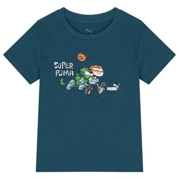 Girls Blue Logo T-Shirt