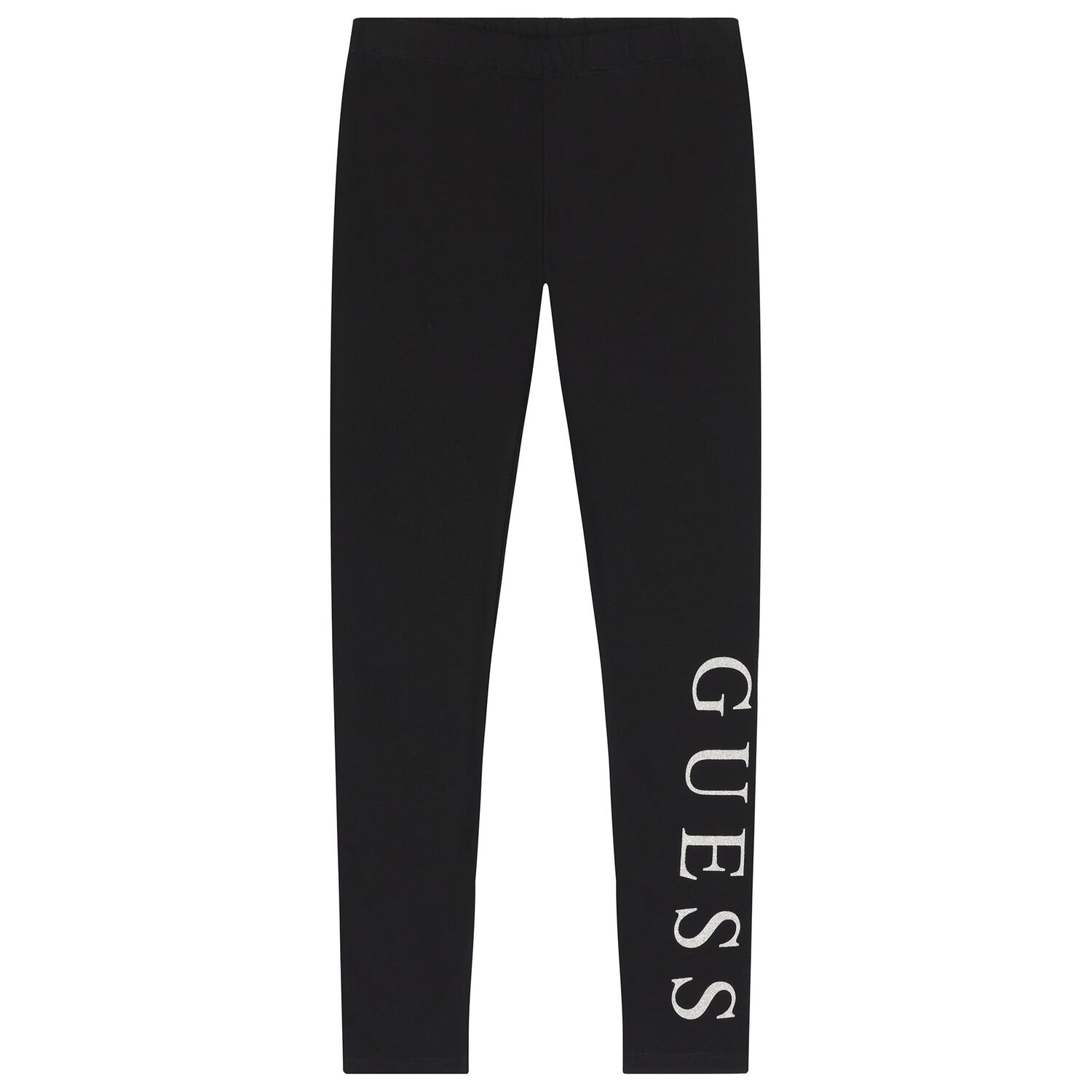 Girls Black Logo Leggings, 1, hi-res image number null