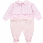 Baby Girls Pink Logo Babygrow, 1, hi-res