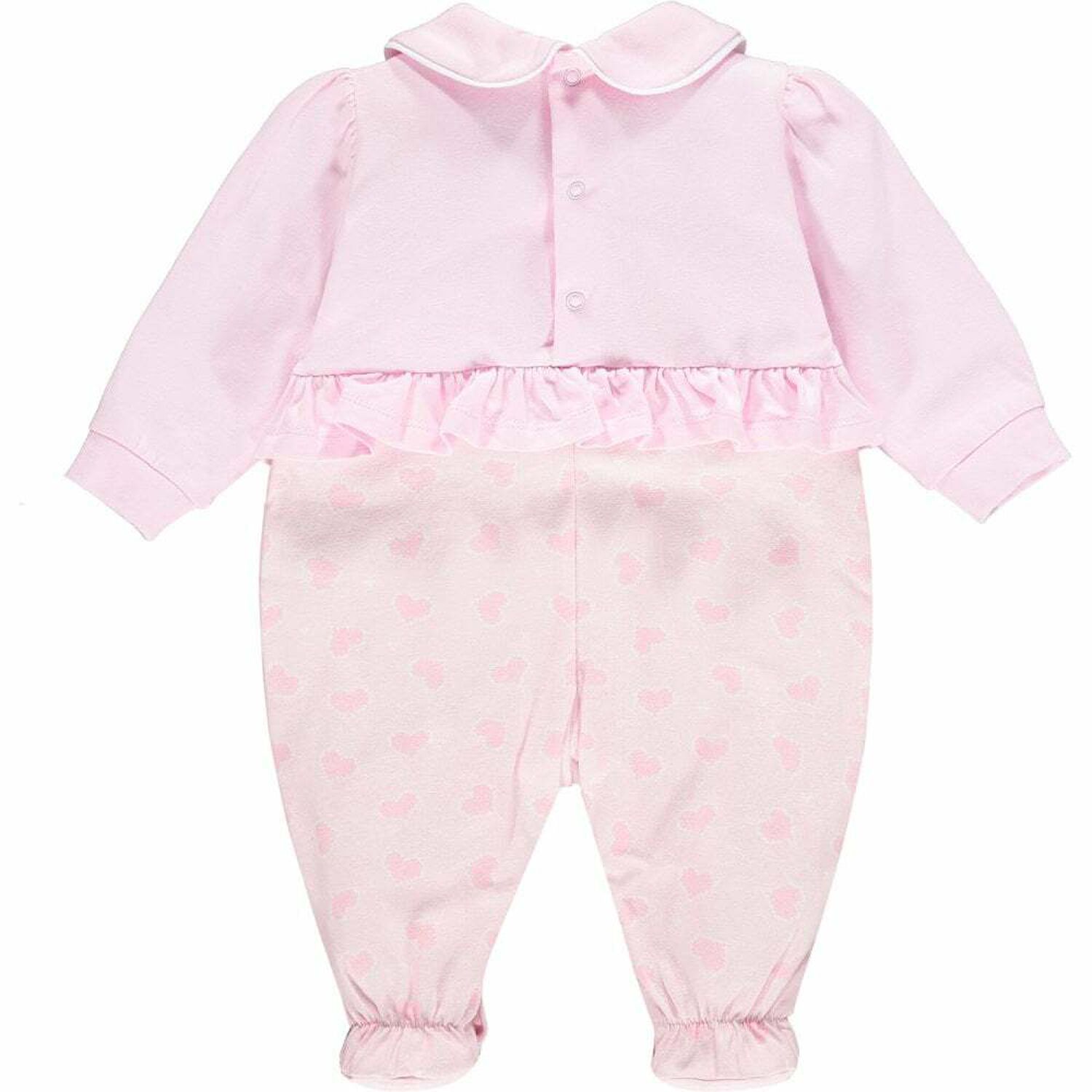 Baby Girls Pink Logo Babygrow, 1, hi-res image number null