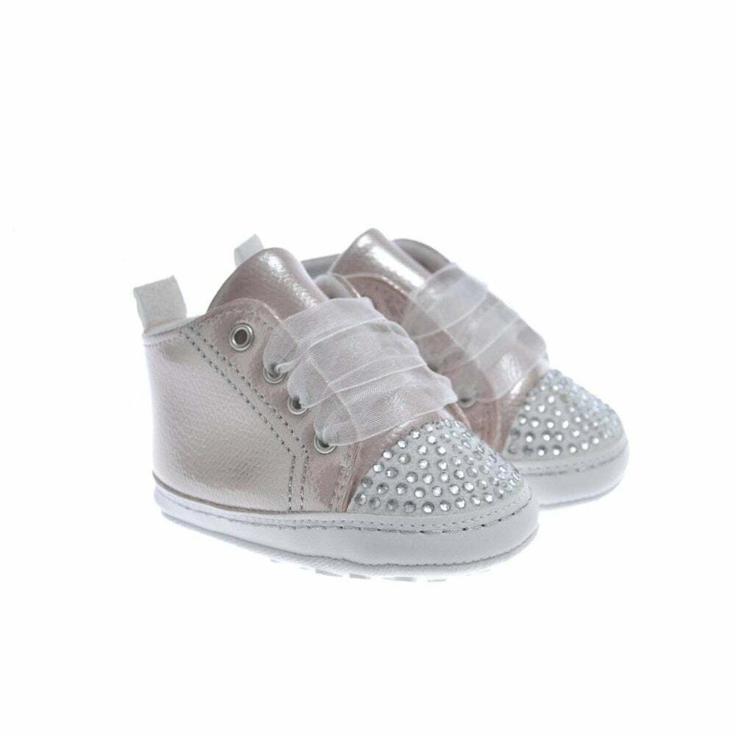 Baby Girls Pink Embellished Pre Walker Shoes, 1, hi-res image number null