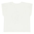 Younger Boys White & Ivory Bubble Tiger Shorts Set, 1, hi-res