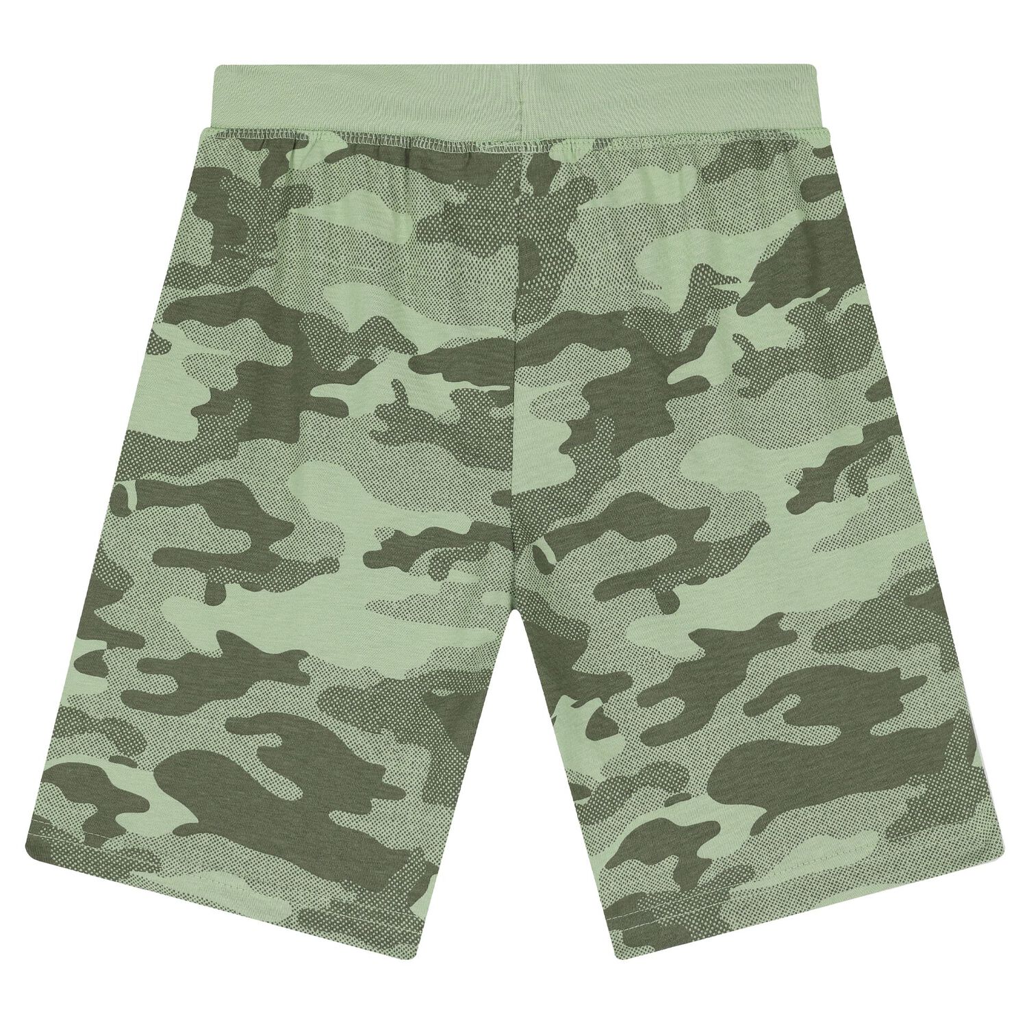 Boys White & Green Dog Shorts Set, 1, hi-res