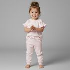 Younger Girls Pink Logo Joggers, 1, hi-res