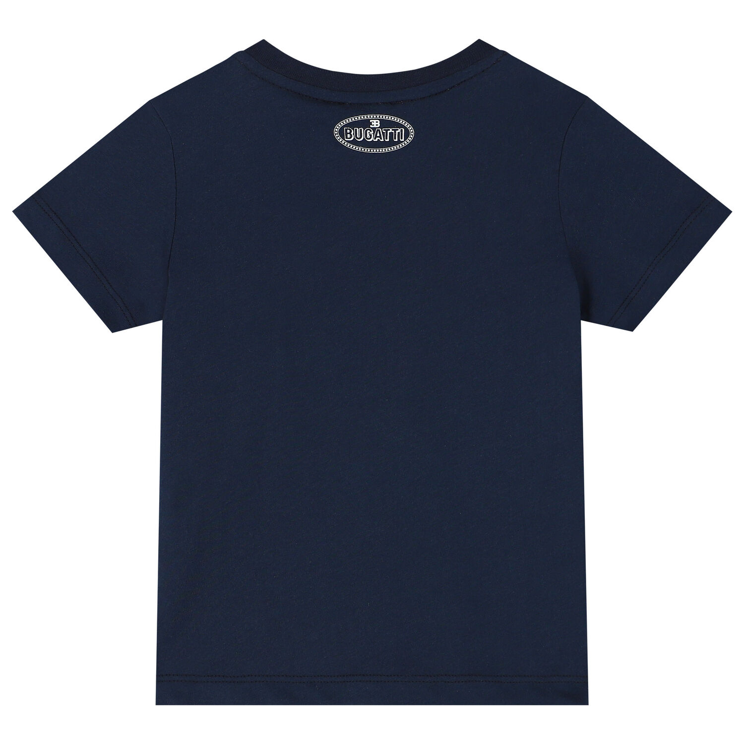Younger Boys Navy, White & Red Logo T-Shirt, 1, hi-res