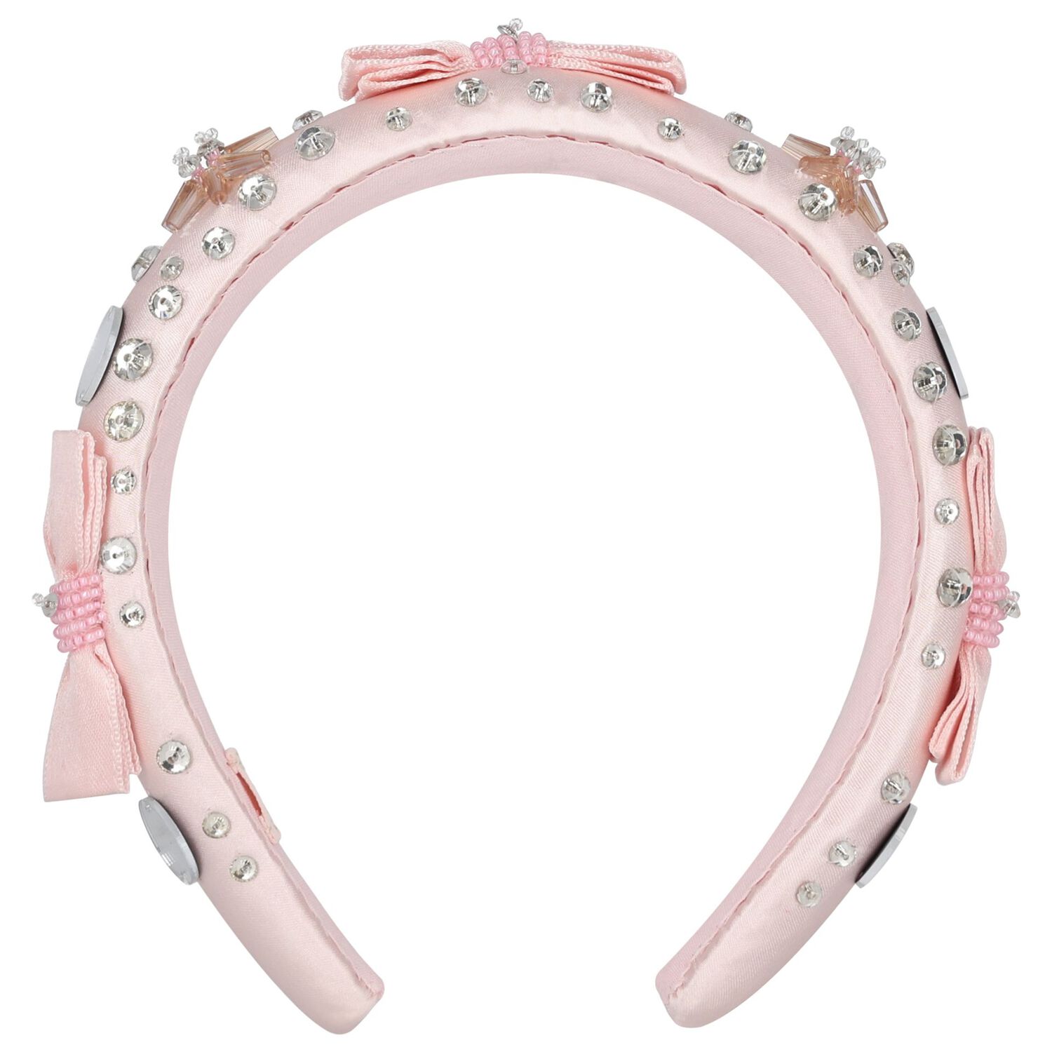 Girls Pink Embellished Headband, 1, hi-res