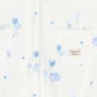 Baby Boys Ivory & Blue Balloon Babygrow, 2, hi-res