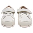 Younger Boys White Faux Leather Trainers, 2, hi-res