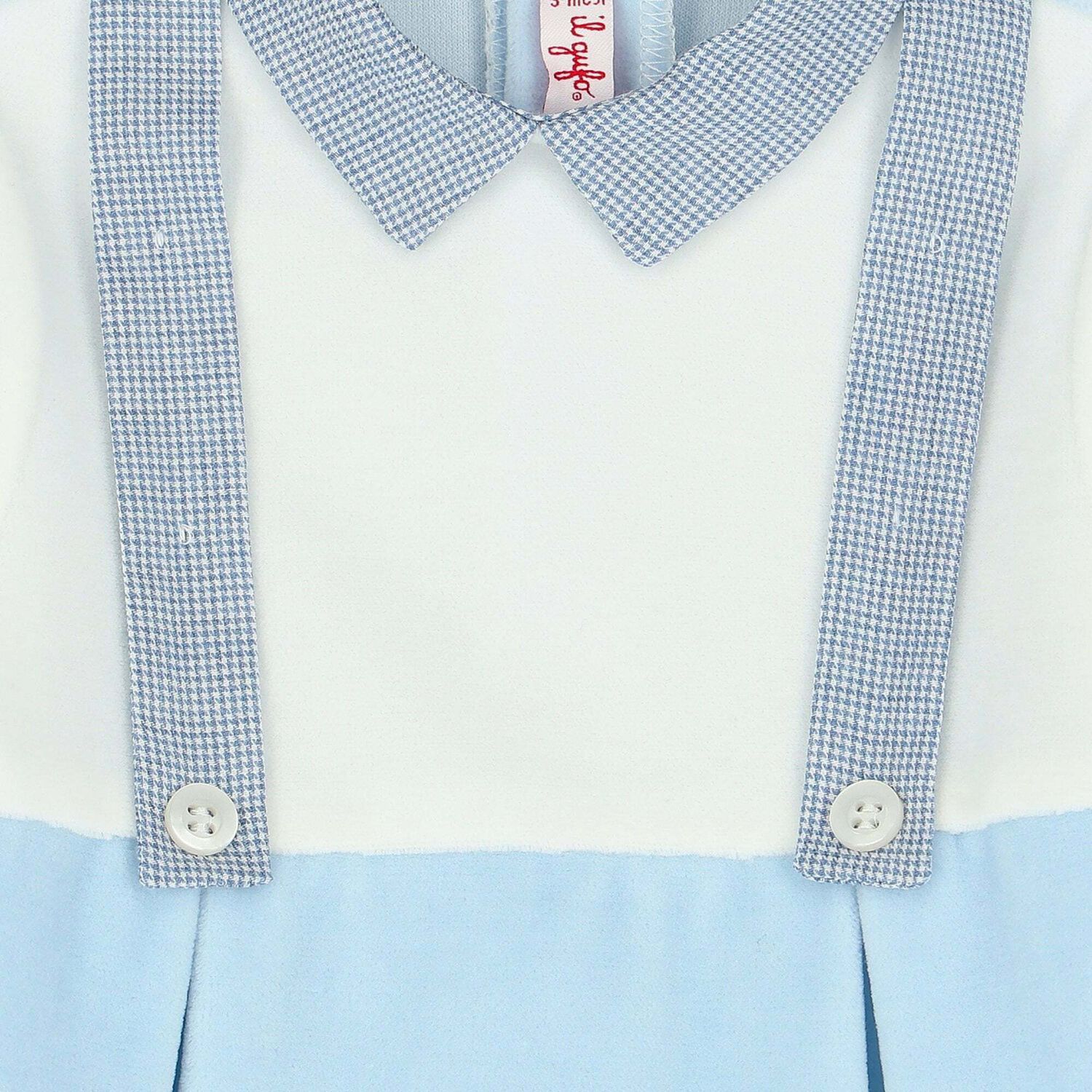 Baby Boys Blue & White Babygrow, 1, hi-res