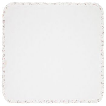 Baby Girls White & Pink Carousel Blanket