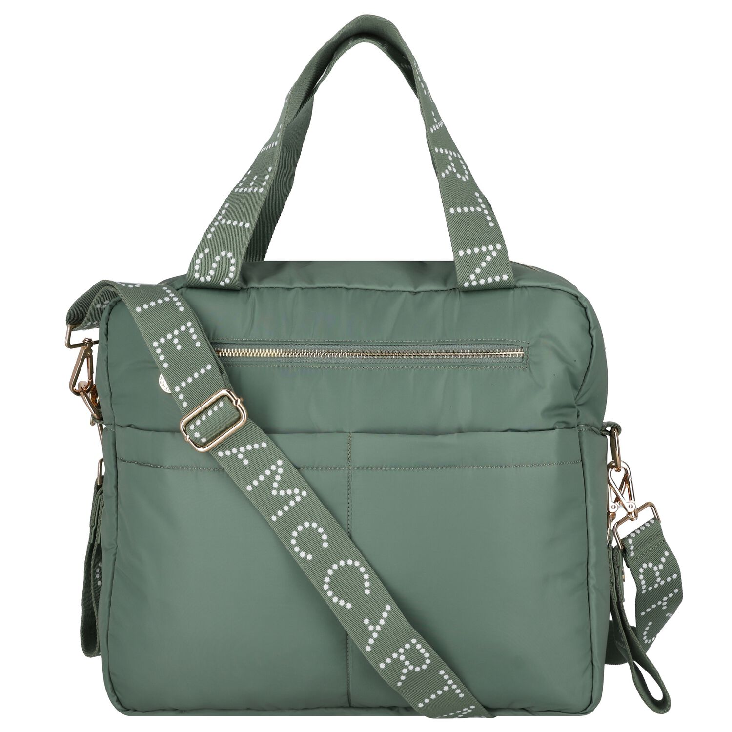 Green Logo Baby Changing Bag, 1, hi-res