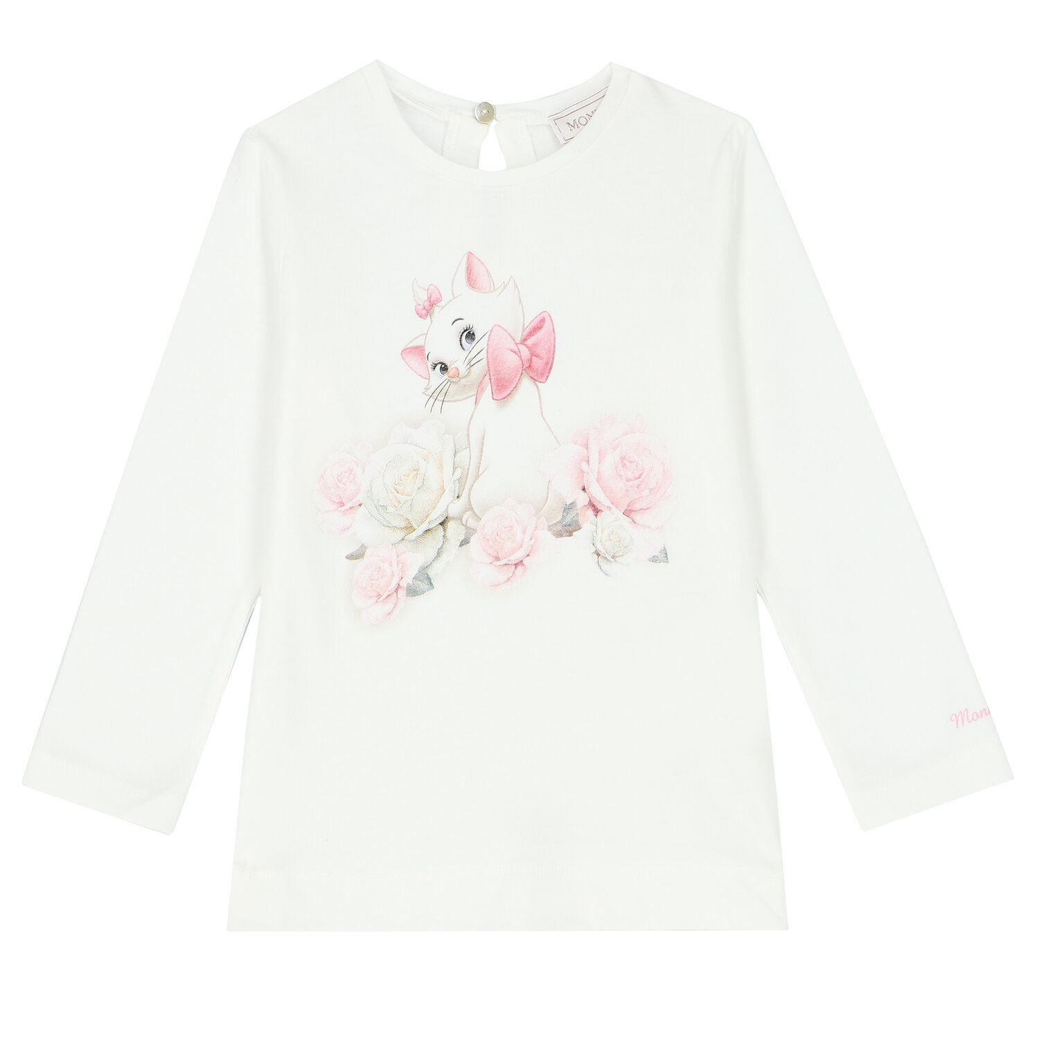 Younger Girls White Marie Graphic T-Shirt, 1, hi-res image number null