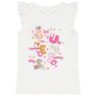 Younger Girls White & Pink Leggings Set, 1, hi-res