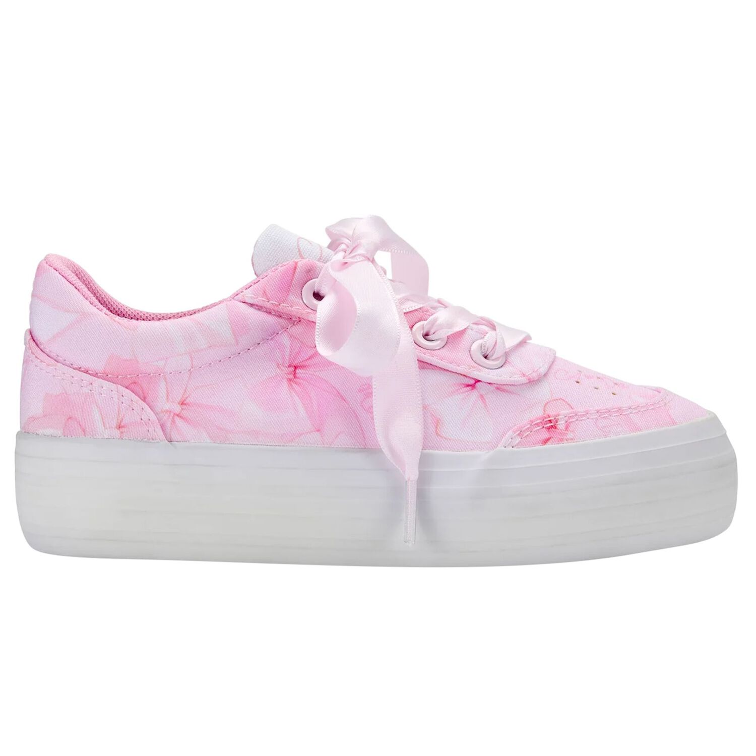 Girls Pink Bow Chunky Trainers, 1, hi-res