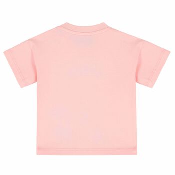 Younger Girls Pink Teddy T-Shirt