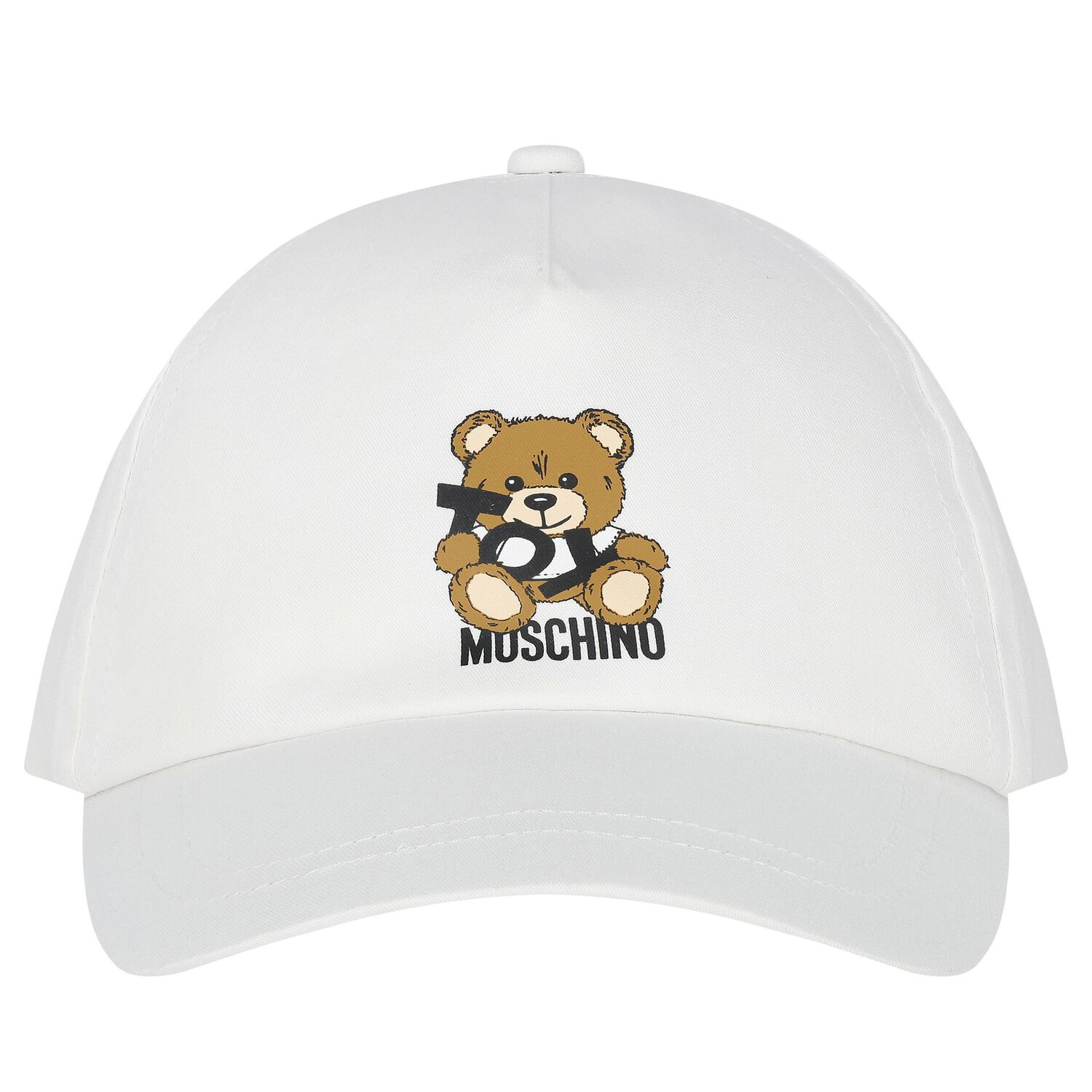 White Teddy Bear Cap, 1, hi-res