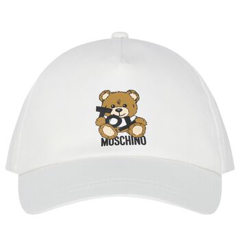 White Teddy Bear Cap