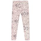 Girls Pink Logo Leggings, 2, hi-res
