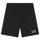 Boys Black Logo Shorts Set, 4, hi-res