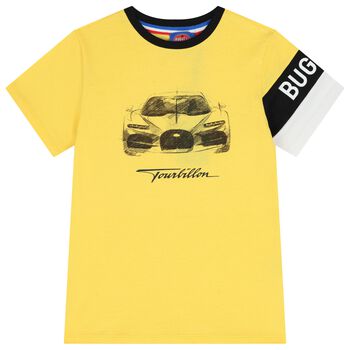 Boys Yellow Logo T-Shirts