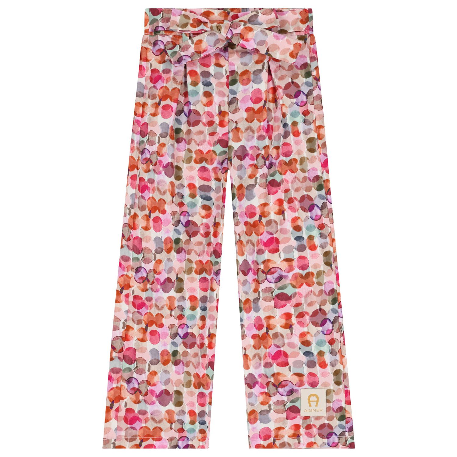 Girls Multi-Coloured Logo Trousers, 1, hi-res