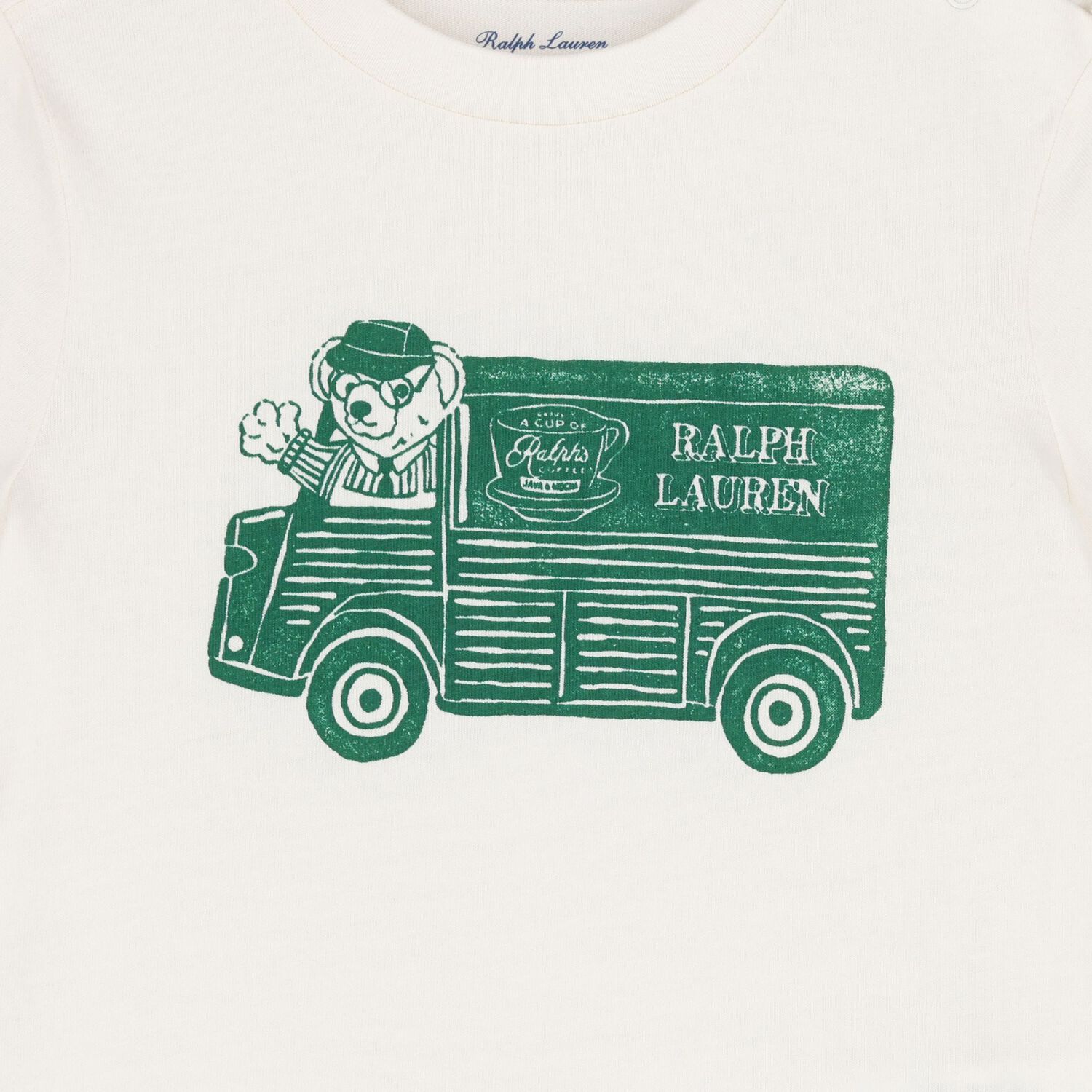 Baby Boys Ivory Polo Bear T-Shirt, 1, hi-res image number null