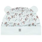 Baby Boys Blue Teddy Bear Logo Hat, 2, hi-res