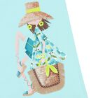 Girls Aqua Ruffled Dress, 1, hi-res