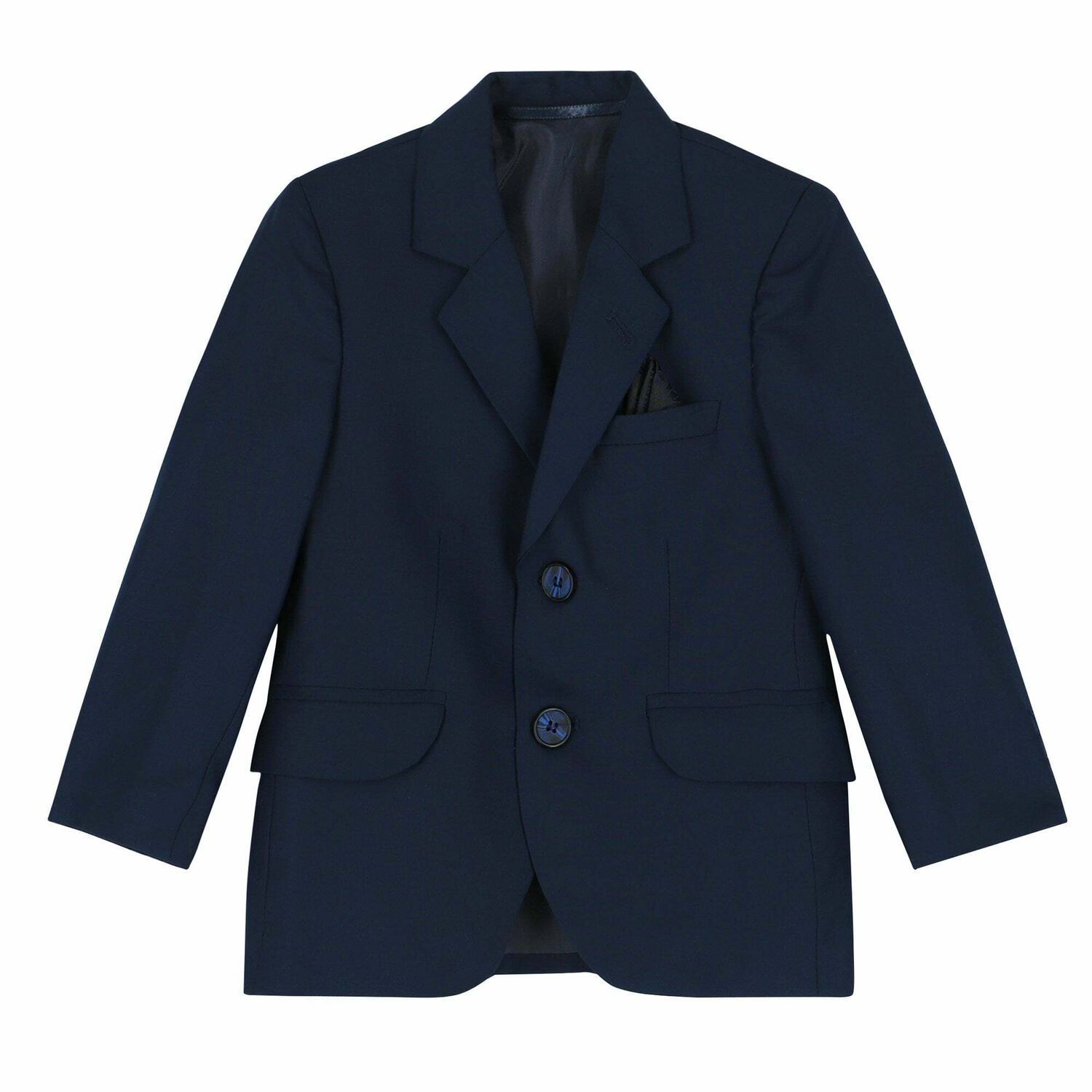 Boys Navy Blue Suit Set, 1, hi-res