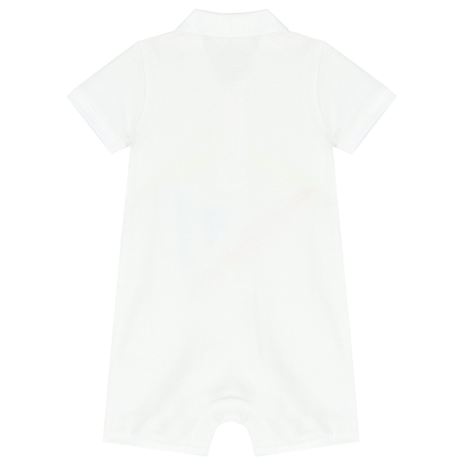 Baby Boys White Logo Polo Romper, 2, hi-res