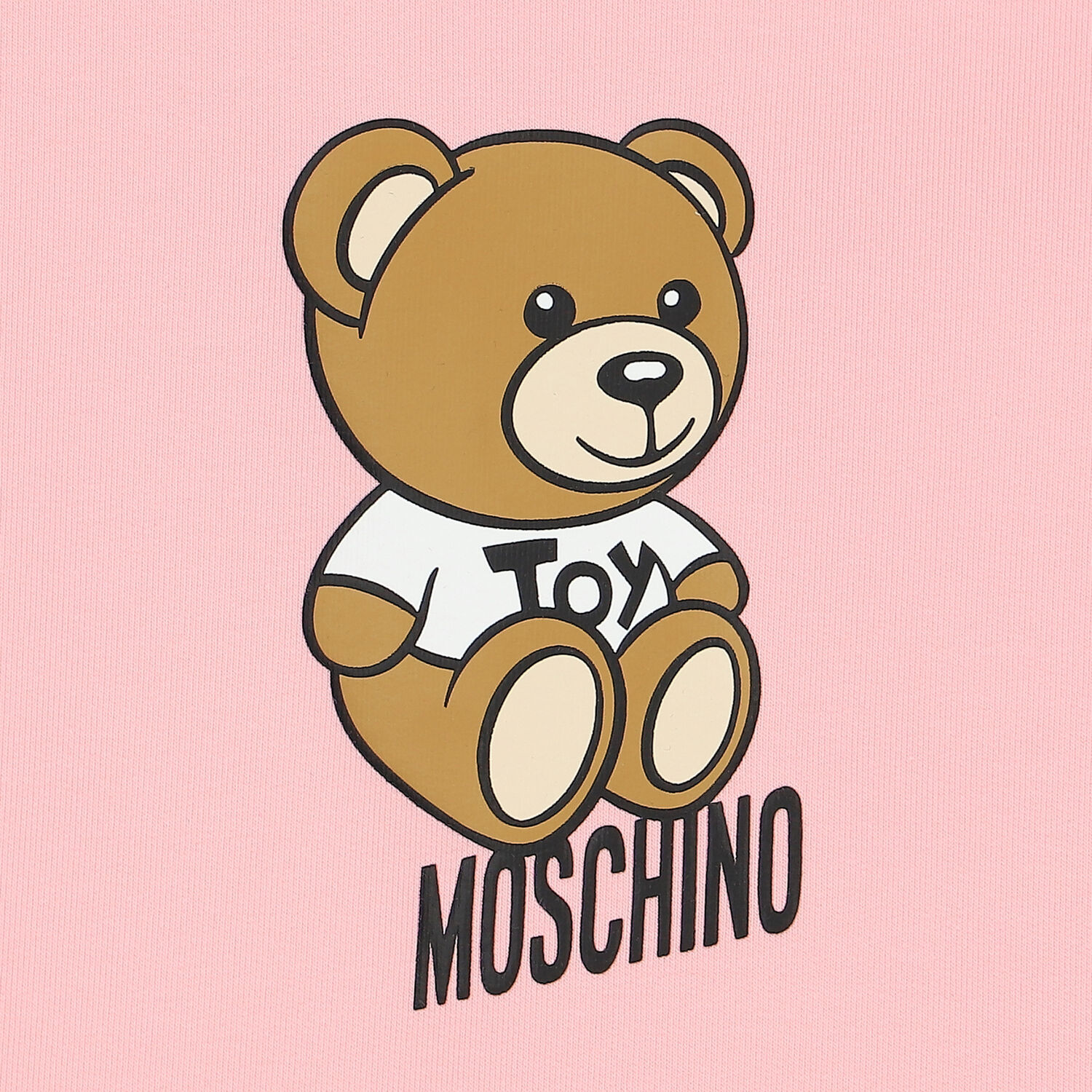 Younger Girls Pink Teddy Logo Dress, 4, hi-res