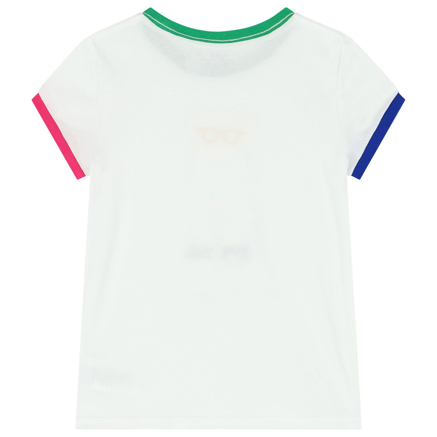 Girls White Logo Polo Bear T-Shirt, 1, hi-res