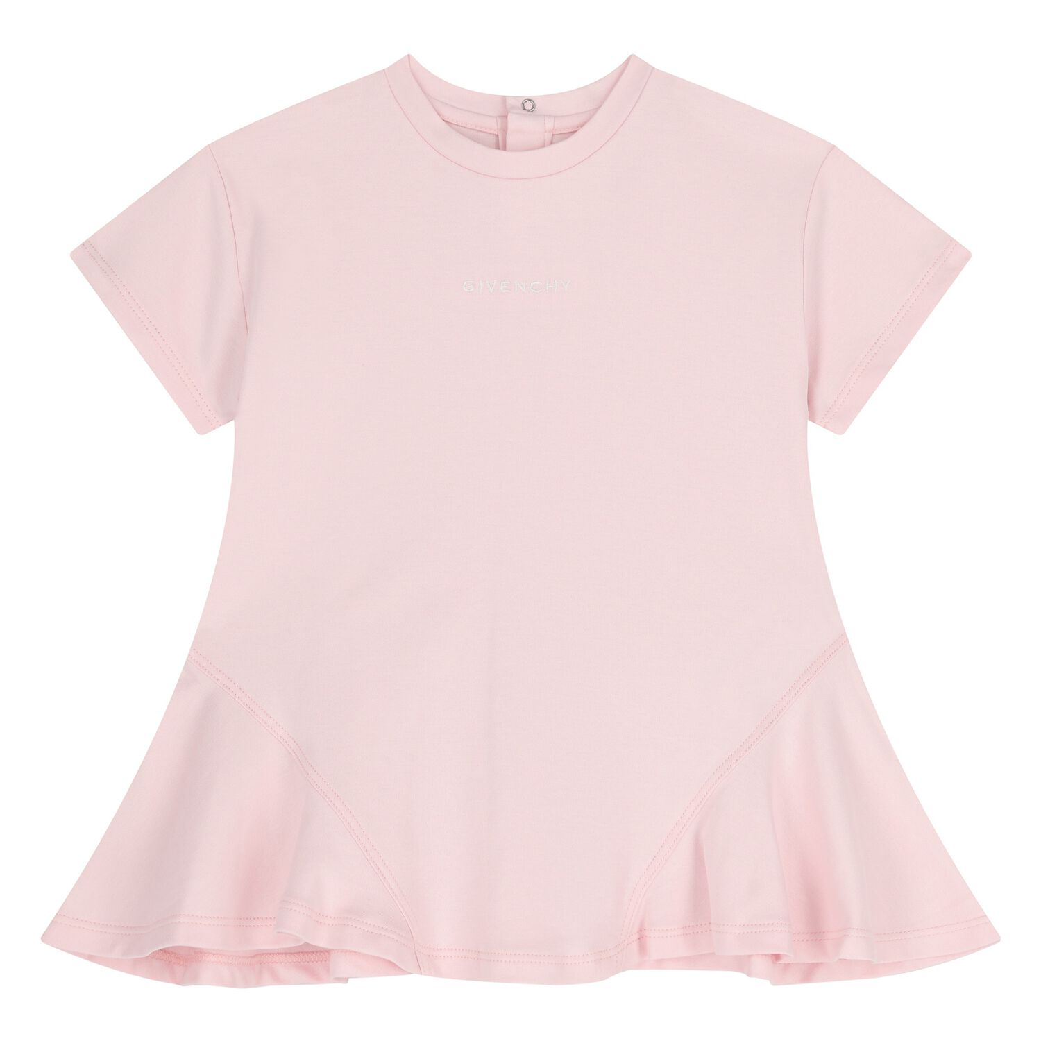 Younger Girls Pink Logo Dress, 1, hi-res