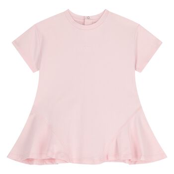 Younger Girls Pink Logo Dress