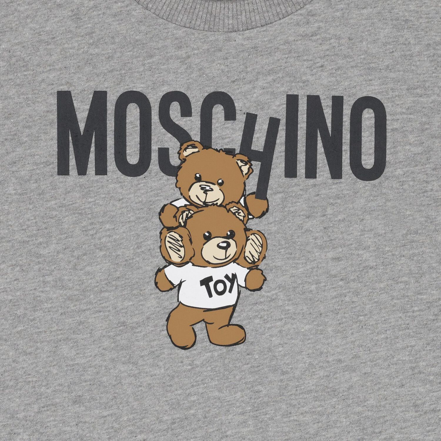 Grey Teddy Bear Logo T-Shirt, 7, hi-res image number null