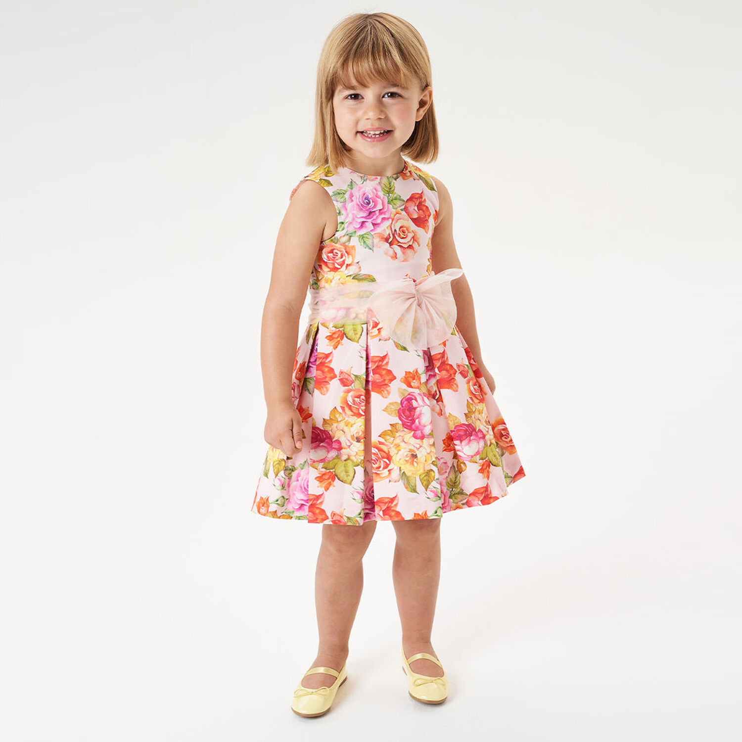 Girls Pink Floral Dress, 1, hi-res image number null