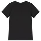 Boys Black Logo Shorts Set, 1, hi-res