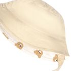Ivory & Beige Reversible Baby Sun Hat, 2, hi-res