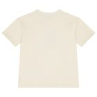 Boys Beige Logo T-Shirt, 2, hi-res