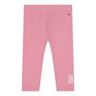 Baby Girls Pink Logo Leggings, 1, hi-res