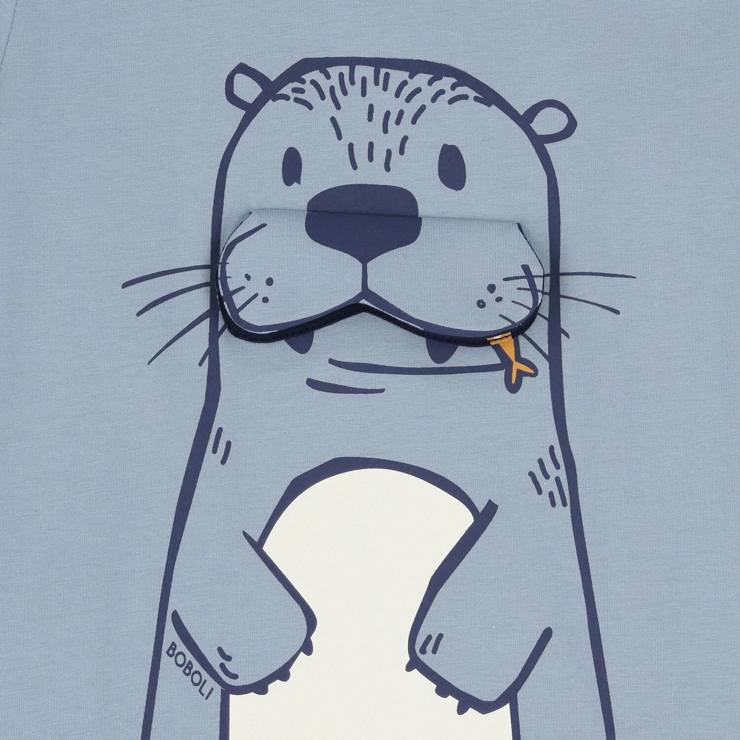 Boys Blue Sea Lion T-Shirt, 1, hi-res