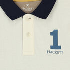 Boys Ivory & Beige Logo Polo Shirt, 1, hi-res