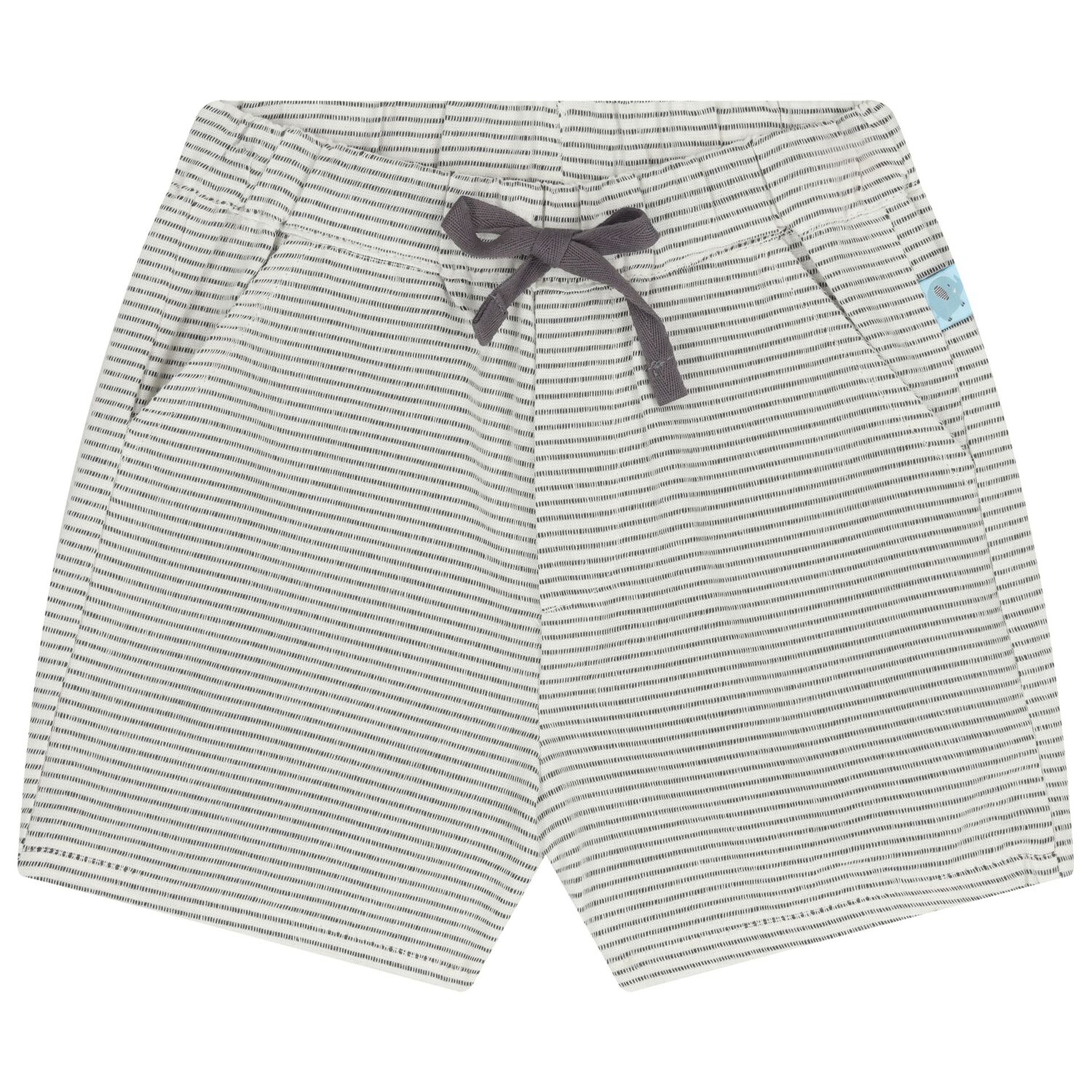 Baby Boys White & Grey Elephant Shorts Set, 1, hi-res