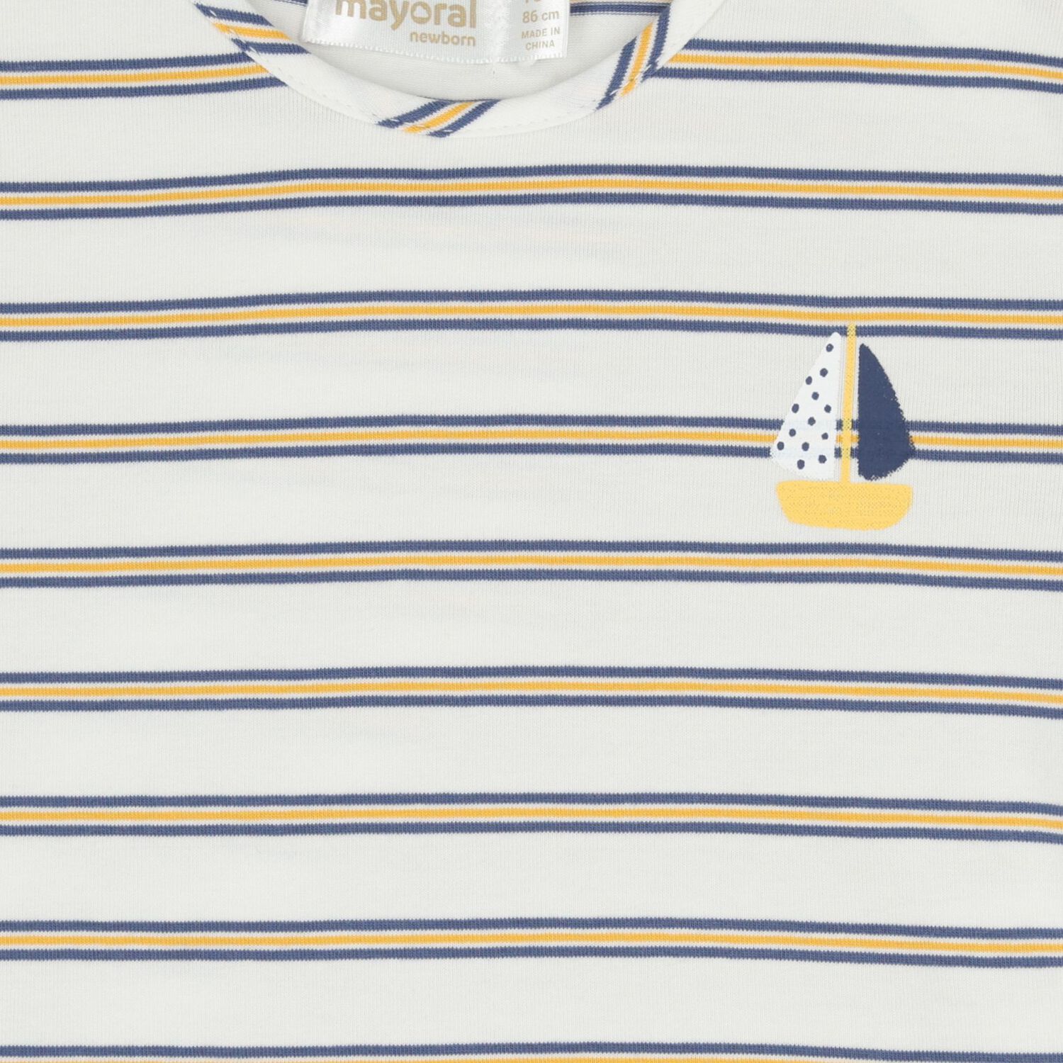 Baby Girls White, Blue & Yellow Shorts Set ( 2-Pack ), 1, hi-res