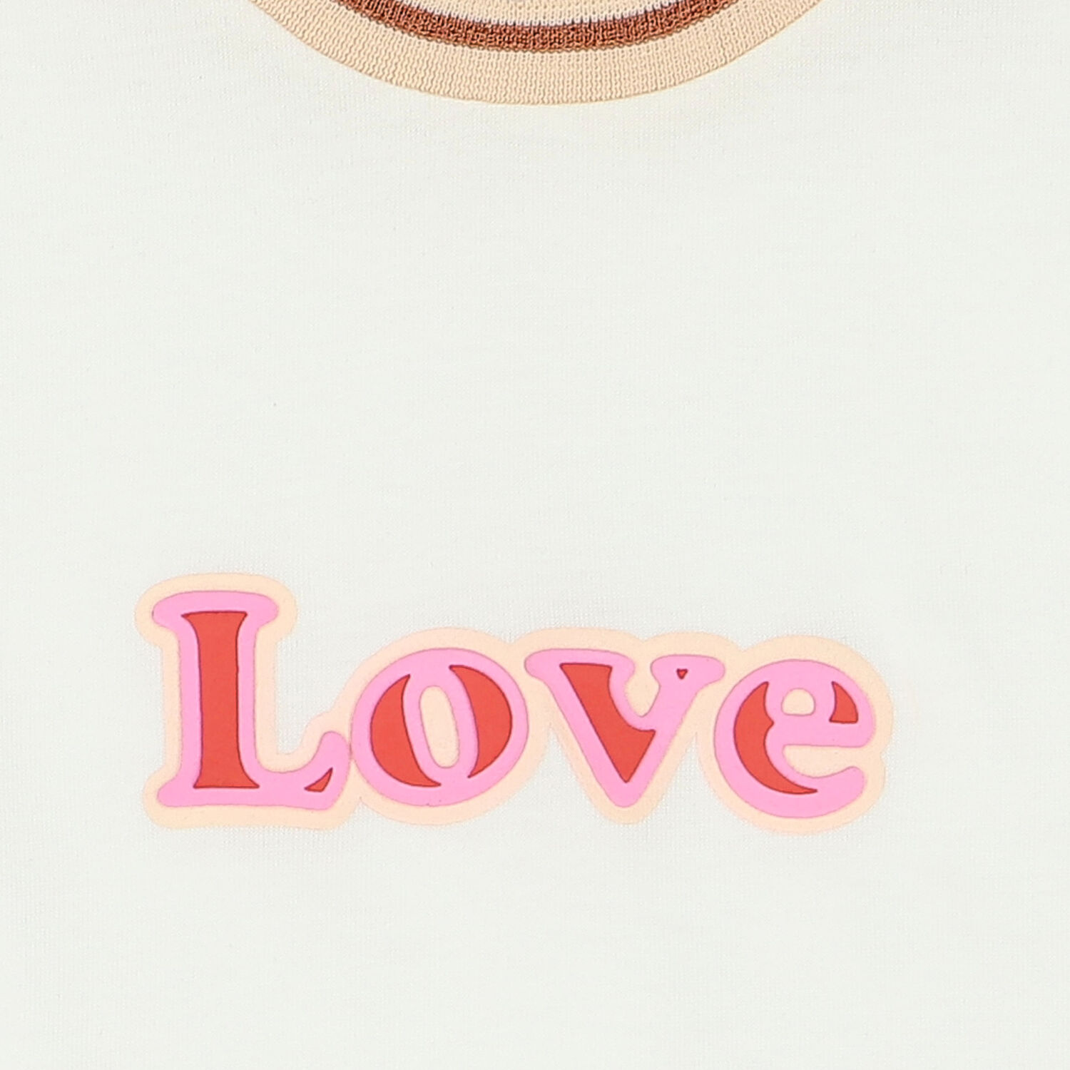 Girls White Love Top, 1, hi-res image number null