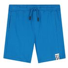 Boys Ivory & Blue Shorts Set, 1, hi-res