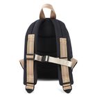 Boys Black & Beige Logo Backpack, 1, hi-res