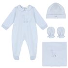 Baby Boys Blue Giraffe Babygrow Gift Set, 2, hi-res