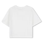 Girls Ivory Logo T-Shirt, 1, hi-res