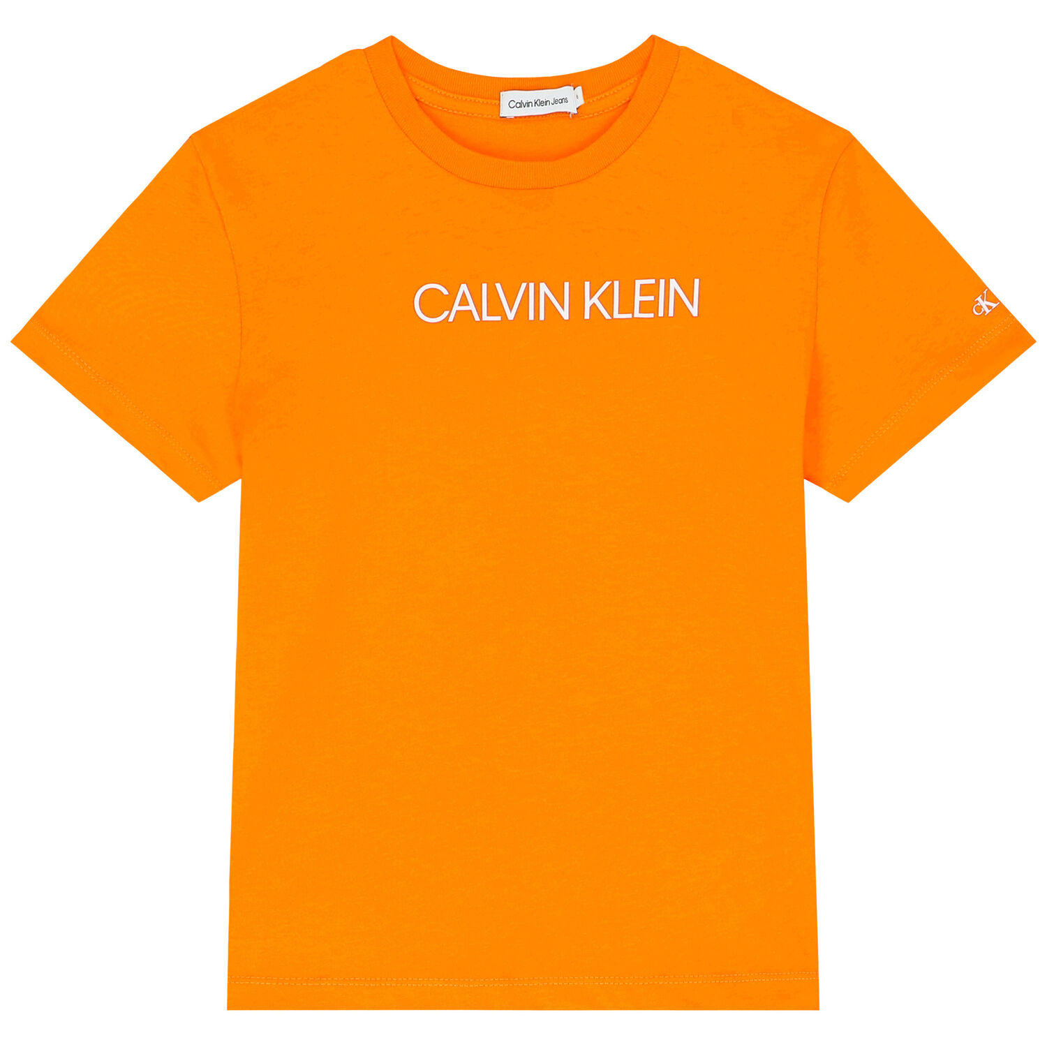 Boys Orange Logo T-Shirt, 1, hi-res